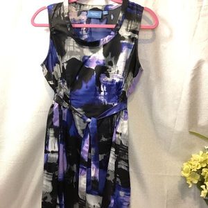 Simply VeraWang Purple/Black sleeveless cocktail